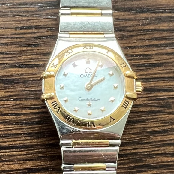 Omega Lady 18K Gold & Steel watch - Picture 3 of 4